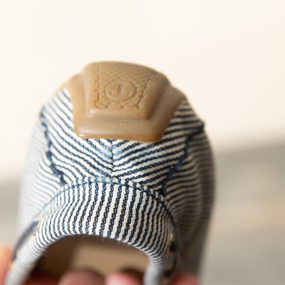 Talbots Seersucker Striped Driving Loafers Size 8 M Moccasins - Picture 9 of 13